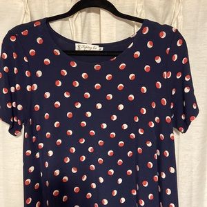 Fighting Eel polka dot midi dress